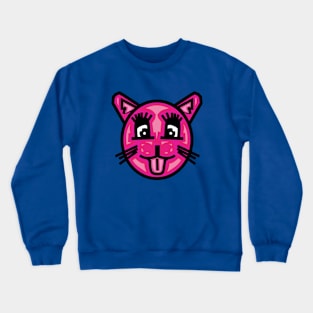 Pink Female Cat - Kitten Crewneck Sweatshirt